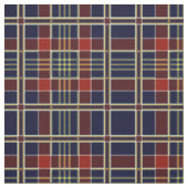 Tissu bleu, rouge et plaqué ocre (Tartan) (Échantillon)