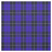 Tissu Bleu royal bleu cobalt palid blanc/bande noire (Échantillon)