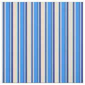 Tissu Bleu, Tan et Bleu de minuit (Échantillon)