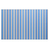 Tissu Bleu, Tan et Bleu de minuit (Fat Quarter)