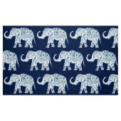 Tissu bleu turquoise d'éléphant (Fat Quarter)