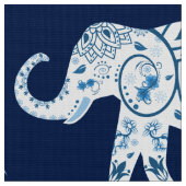 Tissu bleu turquoise d'éléphant (Fermer)