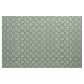 Tissu Bleu Turquoise Vert gris ocre Orient Bali Art (Fat Quarter)