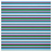 Tissu Bleu, Turquoise, Violet et Vert foncé (Échantillon)