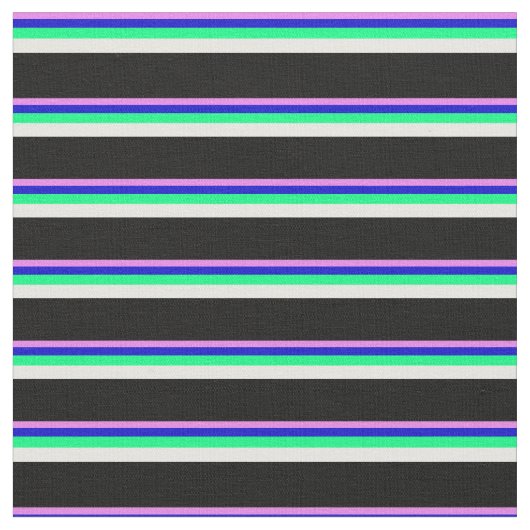 Tissu Bleu, Vert, Blanc et Noir (Fermer)