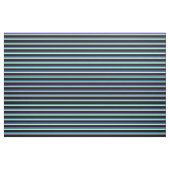 Tissu Bleu, Vert, Blanc et Noir (Fat Quarter)