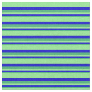 Tissu Bleu, vert clair et vert mer