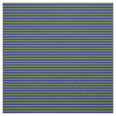 Tissu Bleu vert et foncé Motif rayé/bordé (Échantillon)
