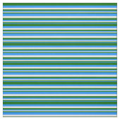 Tissu Bleu, Vert foncé et Blancs (Échantillon)