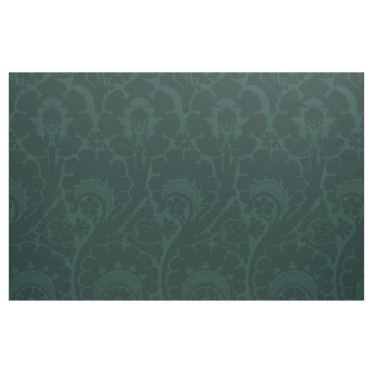 Tissu Bleu-vert foncé Renaissance Floral (Fat Quarter)
