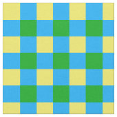 Tissu Bleu Vert Jaune Chèque Plaid Design Motif (Fermer)