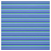 Tissu Bleu, Vert mer et Bleu de Cornflower (Échantillon)