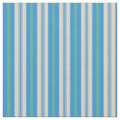 Tissu Bleu, Vert Taupe Matin Glory Transat Grandes (Fermer)