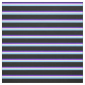 Tissu Bleu, Violet, Blanc, Ciel clair Bleu & Noir (Échantillon)