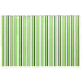 Tissu Bleu, Violet, Chartreuse, Blanc & Noir (Fat Quarter)