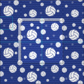 Tissu Bleu Volleyball Chevron Patterned (Carreau)