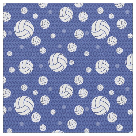 Tissu Bleu Volleyball Chevron Patterned (Fermer)