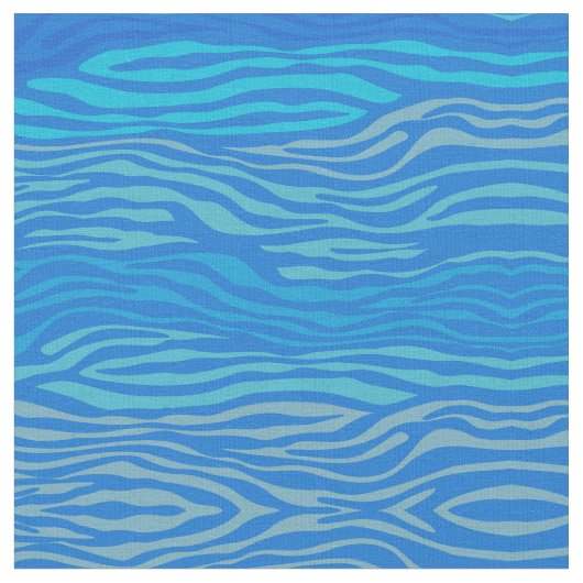 Tissu Bleu Zèbre (Fermer)