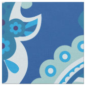 Tissu Bleuâtre - Paisley à plumes (Fermer)