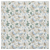 Tissu Bleuet et bleuets à motifs (Échantillon)