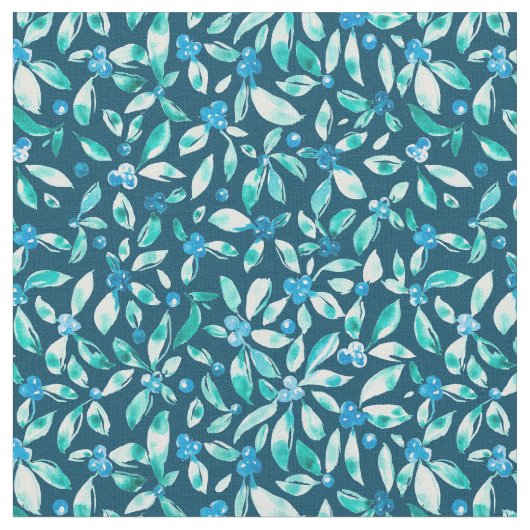 Tissu Bleus d'aquarelle sur arrière - plan turquoise (Fermer)