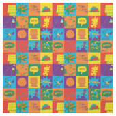 Tissu Bloc de bande dessinée Vibrant Peanuts (Échantillon)