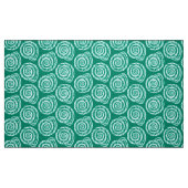 Tissu Bloc de coquillages spiraux Impression, Turquoise (Fat Quarter)