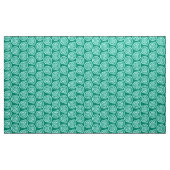 Tissu Bloc de coquillages spiraux Impression, Turquoise (Yard)