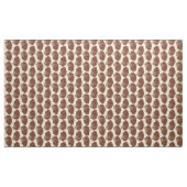 Tissu Bloc de coquille de saint Jacques Impression, Brow (Yard)