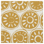 Tissu bloc de fleurs ivoire or (Fermer)