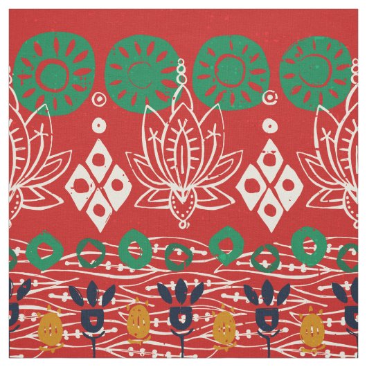 Tissu bloc de lotus Noël (Échantillon)