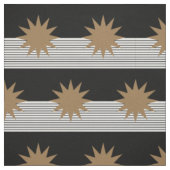 Tissu Blocage noir blanc et soleil Brown (Échantillon)