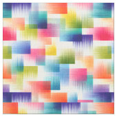 Tissu Blocs de couleurs géométriques vibrants avec un dé (Détail)