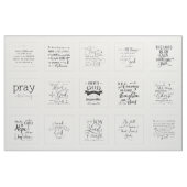 Tissu Blocs de découpage de la script Quilting (Fat Quarter)