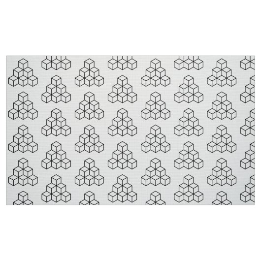 Tissu Blocs géométriques - Noir (Fat Quarter)