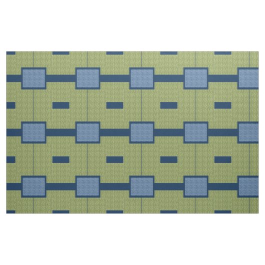 Tissu Blocs vert et bleu (Yard)