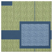 Tissu Blocs vert et bleu (Échantillon)