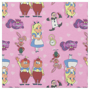 Tissu blonde Alice au pays des merveilles Cheshire Chat