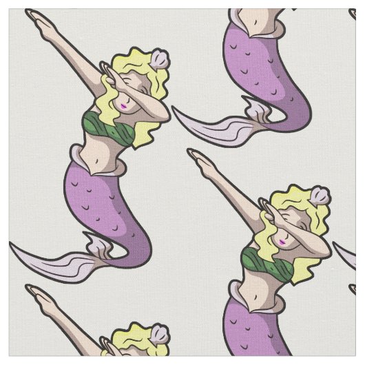 Tissu blonde dabbing mermaid (Fermer)
