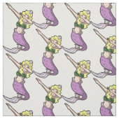 Tissu blonde dabbing mermaid (Échantillon)