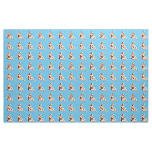 Tissu Blonde Kneeling Modèle de bikini Thunder_Cove (Yard)