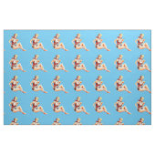 Tissu Blonde Kneeling Modèle de bikini Thunder_Cove (Fat Quarter)