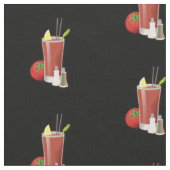 Tissu Bloody Mary Cocktail Motif (Fermer)