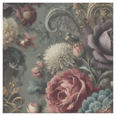 Tissu Bloom Intimidant - Carreau de déclaration gothique (Fermer)