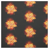 Tissu Blooming Fire Rose (Échantillon)