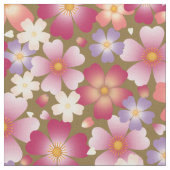 Tissu Blossoms mixtes Dreamy sur Olive Medium Scale Flor (Fermer)