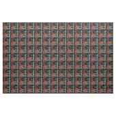 Tissu Blu Knight Fruit Étiquette (Yard)