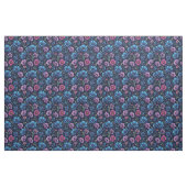 Tissu Blue and Mauve Flowers (Fat Quarter)