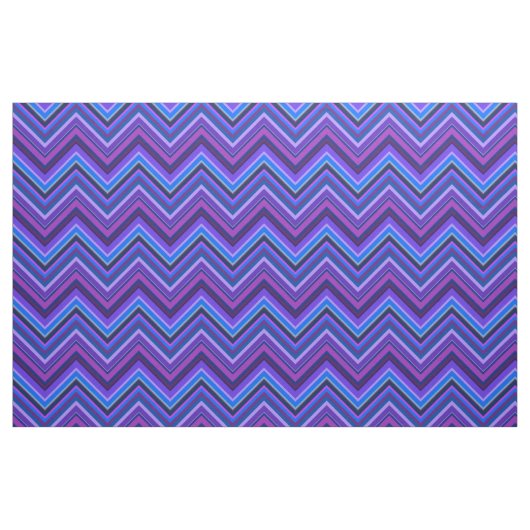 Tissu Blue and purple zigzag (Fat Quarter)