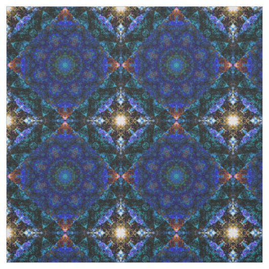 Tissu Blue Angel Kaleidoscope Punch, (Échantillon)